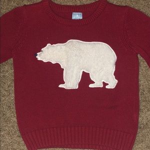 Adorable toddler boy Gap polar bear sweater